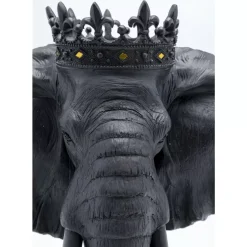 Deko Objekt Elephant Royal Schwarz 57Cm