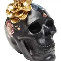 Deko Objekt Flower Skull 22Cm