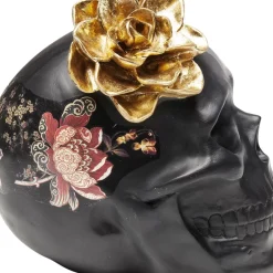 Deko Objekt Flower Skull 22Cm