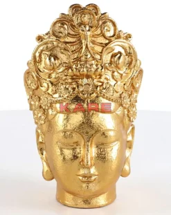 Deko Objekt Goddess Head Gold 39Cm