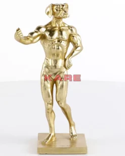 Deko Objekt Muscle Dog Gold