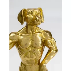 Deko Objekt Muscle Dog Gold