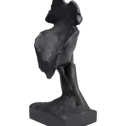 Deko Objekt Quiet Face Schwarz 31Cm