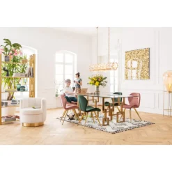 Deko Rahmen Gold Flower 120X120Cm