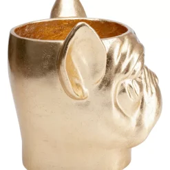 Deko Ubertopf Bulldog Gold