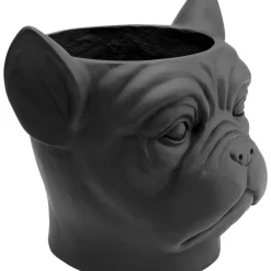 Deko Ubertopf Bulldog Schwarz