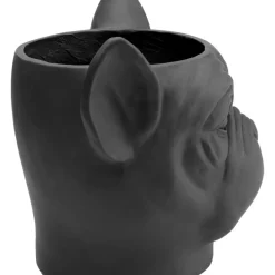 Deko Ubertopf Bulldog Schwarz