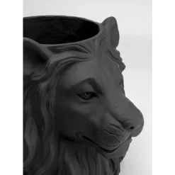 Deko Ubertopf Lion Schwarz