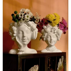 Deko Vase Fruity Weis 37Cm