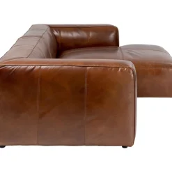Ecksofa Cubetto Leder Braun