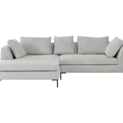 Ecksofa Gianni Cord Grau Links