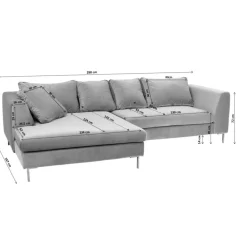 Ecksofa Gianni Creme Links