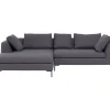 Ecksofa Gianni Dolce Dunkelgrau Links