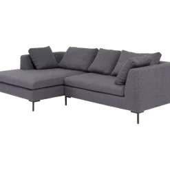 Ecksofa Gianni Dolce Dunkelgrau Links