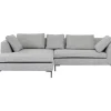 Ecksofa Gianni Dolce Hellgrau Links
