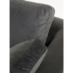 Ecksofa Gianni Small Velvet Grau Links