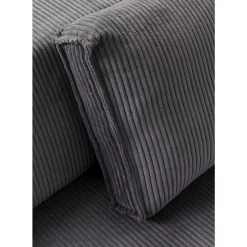 Ecksofa Infinity Ottomane Cord Grau Links