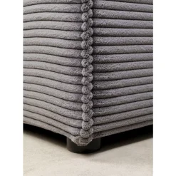 Ecksofa Infinity Ottomane Cord Grau Links