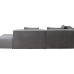 Ecksofa Infinity Ottomane Cord Grau Links