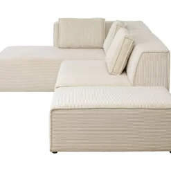 Ecksofa Infinity Ottomane Cord Creme Links
