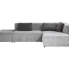 Ecksofa Infinity Ottomane Grau Rechts