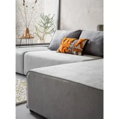 Ecksofa Infinity Ottomane Grau Rechts