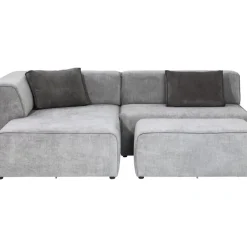 Ecksofa Infinity Ottomane Grau Links