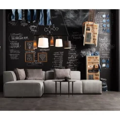 Ecksofa Infinity Ottomane Grau Links