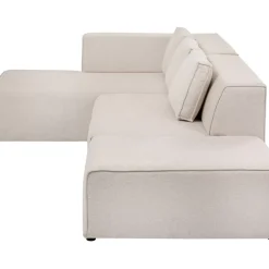 Ecksofa Infinity Ottomane Creme Links