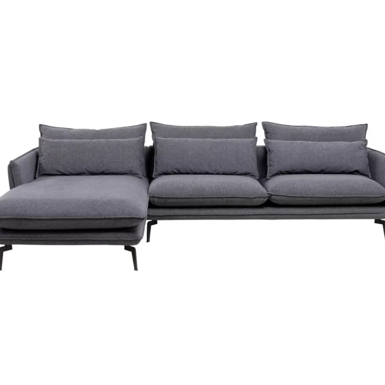Ecksofa Monza Links Grau 296Cm