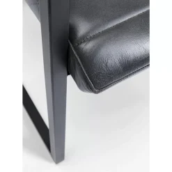 Freischwinger Lola Leder Grau