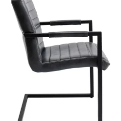 Freischwinger Lola Leder Grau