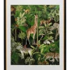 Gerahmtes Bild Animals In Jungle 80X100Cm
