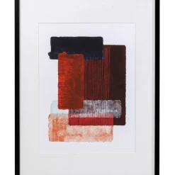 Gerahmtes Bild Box Back Rot 60X80Cm