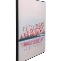Gerahmtes Bild Dating Flamingos 100X120Cm