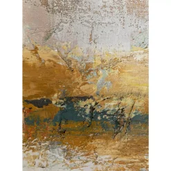 Gerahmtes Bild Dust Gold 120X120Cm