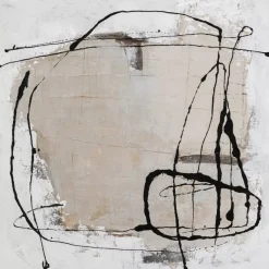 Gerahmtes Bild Dust Grau 100X100Cm