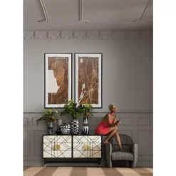 Gerahmtes Bild Essence Geo 60X120Cm