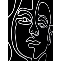 Gerahmtes Bild Faccia Arte Woman 60X80Cm