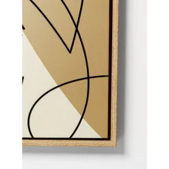 Gerahmtes Bild Faccia Arte Tri Colore 90X120Cm