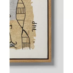 Gerahmtes Bild Native Spirals 50X150Cm