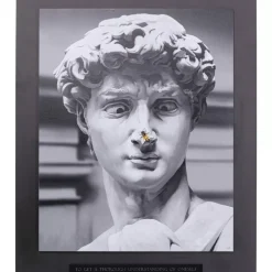 Gerahmtes Bild Statue 100X125Cm