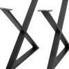 Gestell Tavola Cross Schwarz (2/Set)