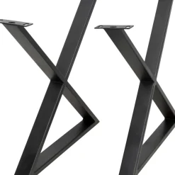 Gestell Tavola Cross Schwarz (2/Set)