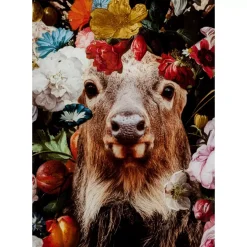 Glasbild Deer Garden 80X120Cm