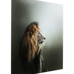 Glasbild Lion King 100X100Cm