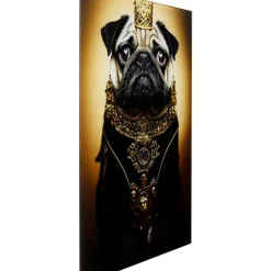 Glasbild Prince Pug 40X60Cm