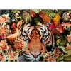 Glasbild Tiger On Hunt 150X100Cm
