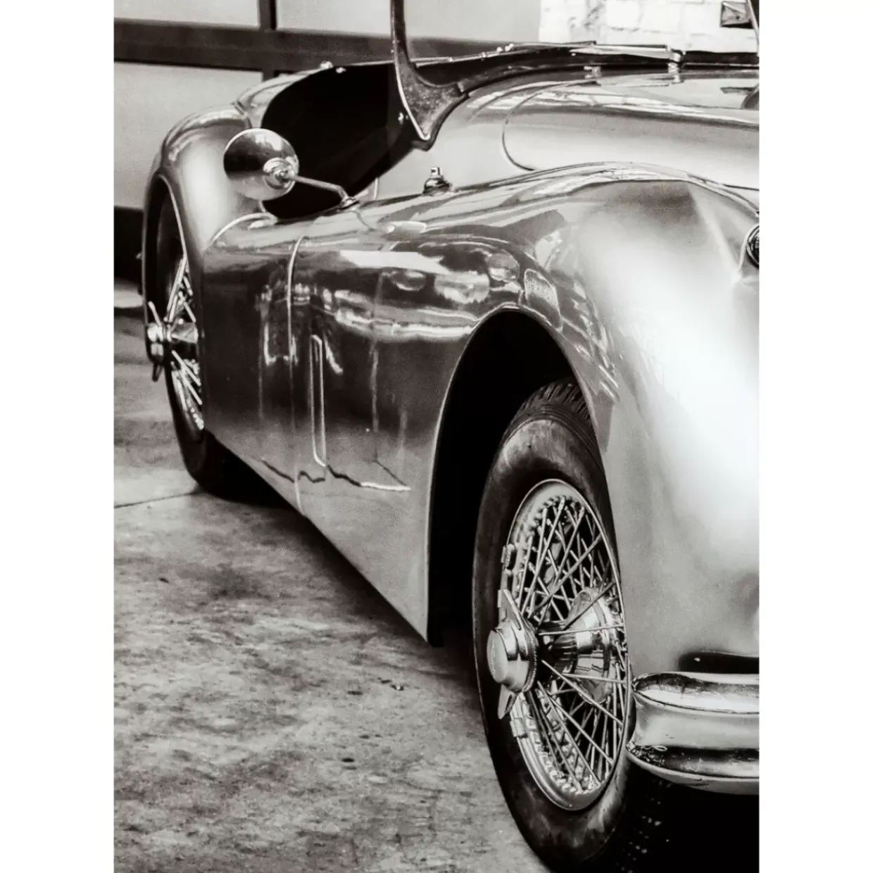 Glasbild Vintage Cabrio 150X100Cm