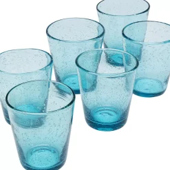 Glas-Set Bubble Blau (6/Tlg.)